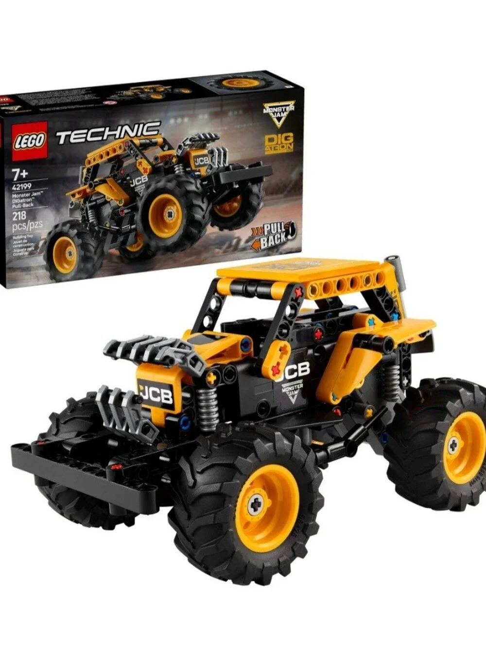 NIB LEGO Technic Monster Jam DIGatron Pull-Back Truck Set 42199 Sealed 218pc